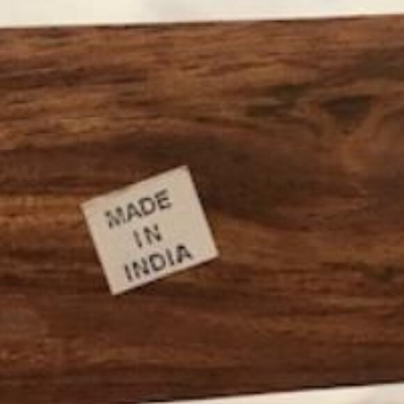 Agarbatti Wood Handmade Coffin Box Incense Stick Burner Holder White Inlay 12" - Picture 5 of 5